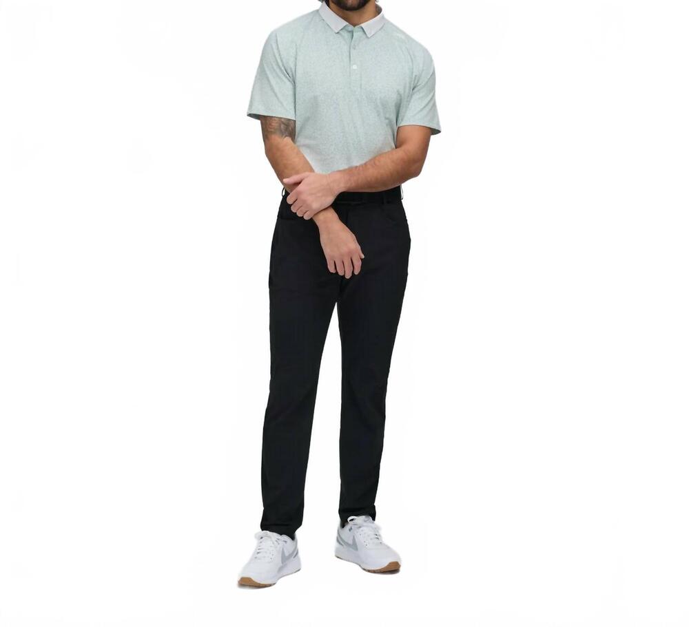 NEW UNRL men's fern polo in sea green